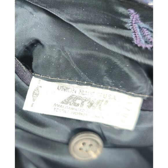 VINTAGE Polo Ralph Lauren Blazer Mens 44R Navy Wool Gold Buttons Made USA 80s - Picture 5 of 9